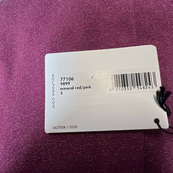 NWT Wolford Shiny Body Mineral Red/Pink Size S - Picture 6 of 9